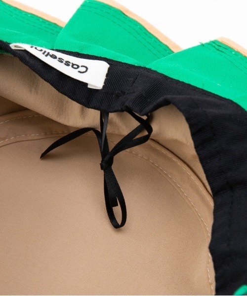 Casselini（キャセリーニ）の「Casselini(キャセリーニ)kidsプリーツハット（ハット・キッズ・グリーン/ブラック・FREE）」の11枚目の写真