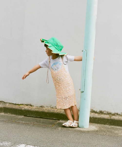 Casselini（キャセリーニ）の「Casselini(キャセリーニ)kidsプリーツハット（ハット・キッズ・グリーン/ブラック・FREE）」の14枚目の写真