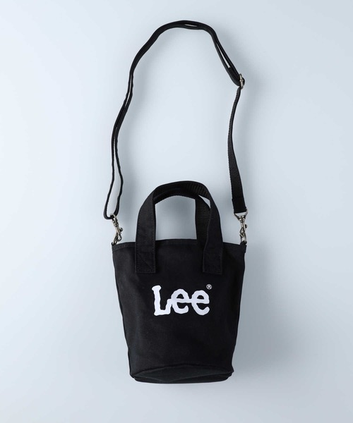 Lee(リー)の「【Lee】LEEロゴ2way丸底バッグ(ショルダーバッグ・レディース・ブラック/キナリ・ONE SIZE)」の6枚目の写真