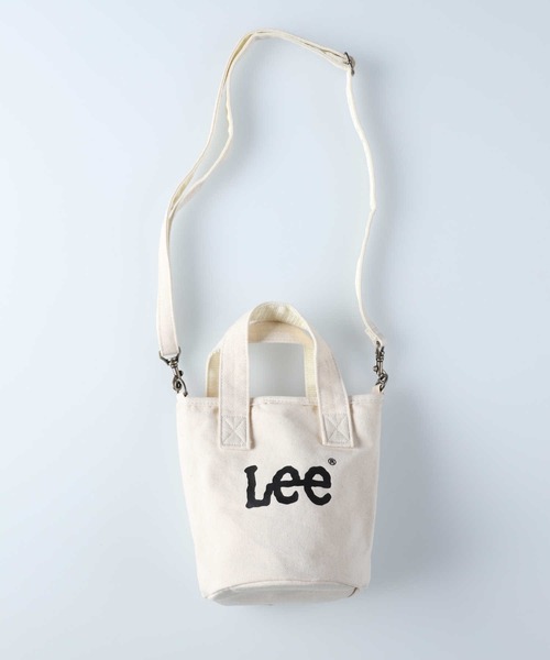 Lee(リー)の「【Lee】LEEロゴ2way丸底バッグ(ショルダーバッグ・レディース・ブラック/キナリ・ONE SIZE)」の7枚目の写真