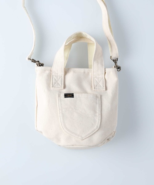 Lee(リー)の「【Lee】LEEロゴ2way丸底バッグ(ショルダーバッグ・レディース・ブラック/キナリ・ONE SIZE)」の12枚目の写真