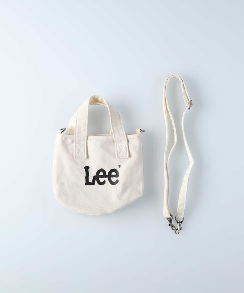 Lee(リー)の「【Lee】LEEロゴ2way丸底バッグ(ショルダーバッグ・レディース・ブラック/キナリ・ONE SIZE)」の10枚目の写真