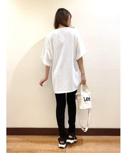 Lee(リー)の「【Lee】LEEロゴ2way丸底バッグ(ショルダーバッグ・レディース・ブラック/キナリ・ONE SIZE)」の15枚目の写真