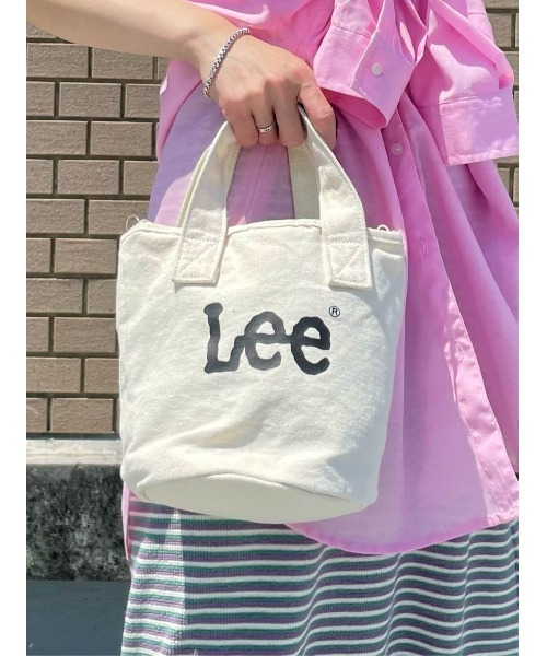 Lee(リー)の「【Lee】LEEロゴ2way丸底バッグ(ショルダーバッグ・レディース・ブラック/キナリ・ONE SIZE)」の22枚目の写真
