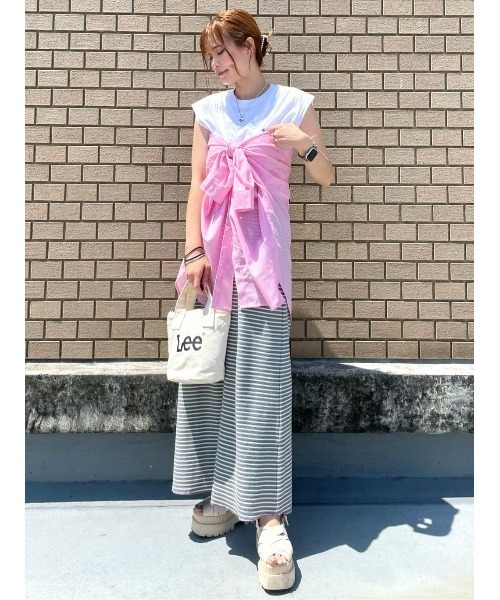 Lee(リー)の「【Lee】LEEロゴ2way丸底バッグ(ショルダーバッグ・レディース・ブラック/キナリ・ONE SIZE)」の20枚目の写真