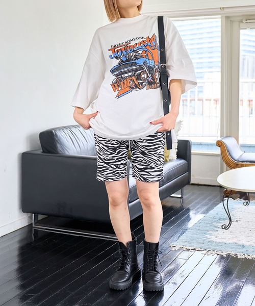 PBLIM（ページボーイリム）の「PAGEBOYLIM/サイクルパンツ/WEB限定カラー（その他パンツ・レディース・ブラック/ピンク/オレンジ/ゼブラ・FREE）」の9枚目の写真