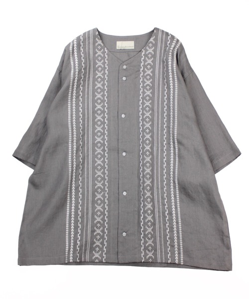 Universal Style Wear(ユニバーサルスタイルウェア)の「Universal Style Wear キューバ ベースボール シャツ(シャツ/ブラウス・メンズ・ネイビー/グレー/ナチュラル/ブラック・LARGE/MEDIUM/X-LARGE)」の21枚目の写真