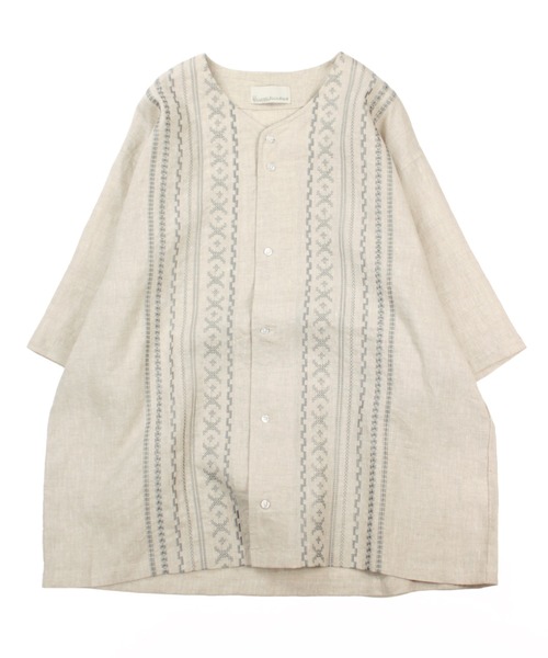Universal Style Wear(ユニバーサルスタイルウェア)の「Universal Style Wear キューバ ベースボール シャツ(シャツ/ブラウス・メンズ・ネイビー/グレー/ナチュラル/ブラック・LARGE/MEDIUM/X-LARGE)」の22枚目の写真