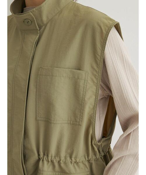 Green　Parks（グリーンパークス）の「ミリタリーベスト（ベスト・レディース・ホワイト系その他2/カーキ・FREE）」の19枚目の写真