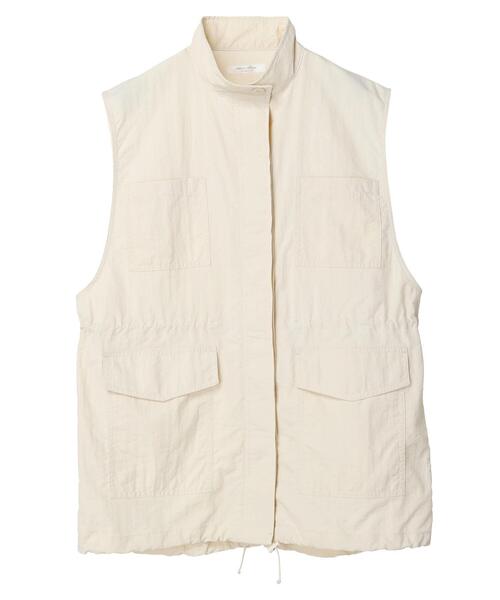 Green　Parks（グリーンパークス）の「ミリタリーベスト（ベスト・レディース・ホワイト系その他2/カーキ・FREE）」の10枚目の写真