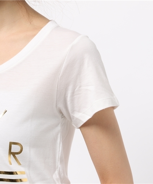 allureville（アルアバイル）の「箔プリントロゴTシャツ（T