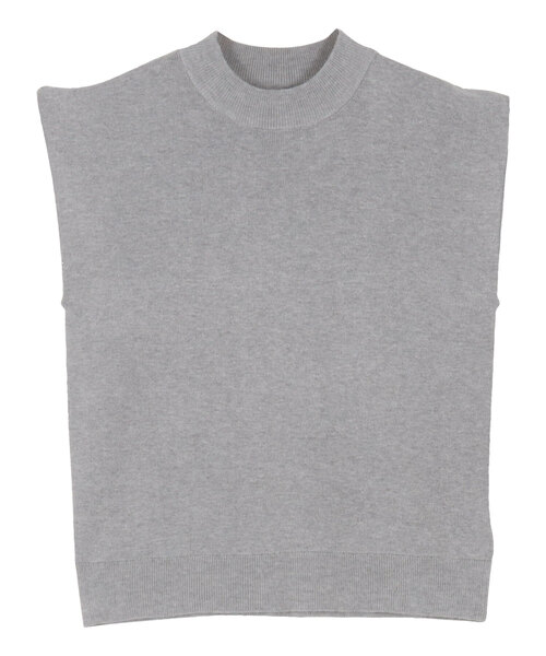 KOBE LETTUCE（コウベレタス）の「二重スリーブモックネックニットトップス（ニット/セーター・レディース・オフホワイト/グレイッシュベージュ/ブラック/ライトグリーン/ピンク系/イエロー/ブラック系その他/グレー/ベージュ系・L/M）」の4枚目の写真