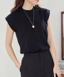 KOBE LETTUCE | 二重スリーブモックネックニットトップス(ニット/セーター)