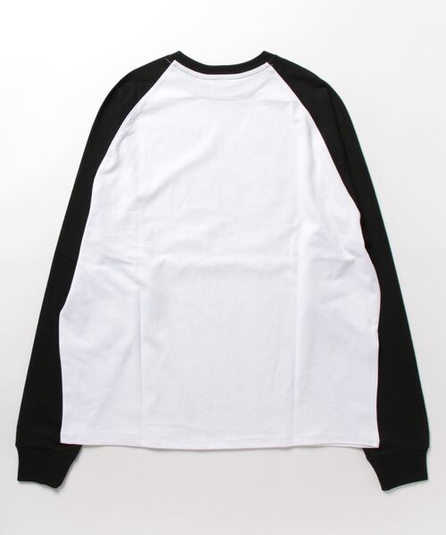 BEN DAVIS(ベンデイビス)の「《BEN DAVIS》 LADIES PRINT LONG SLEEVE(Tシャツ/カットソー・レディース・ホワイト/ホワイト×ブラック/ブラック・FREE)」の4枚目の写真