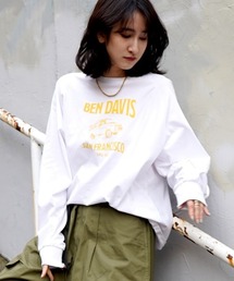 BEN DAVIS | 《BEN DAVIS》 LADIES PRINT LONG SLEEVE(Tシャツ/カットソー)
