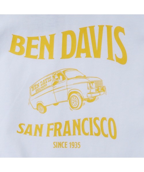 BEN DAVIS(ベンデイビス)の「《BEN DAVIS》 LADIES PRINT LONG SLEEVE(Tシャツ/カットソー・レディース・ホワイト/ホワイト×ブラック/ブラック・FREE)」の5枚目の写真