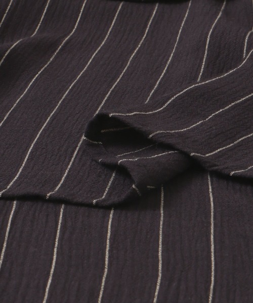 ITEMS URBANRESEARCH(アイテムズ アーバンリサーチ)の「ヨウリュウストライプギャザーブラウス(シャツ/ブラウス・レディース・オリーブ/チャコールグレー/ライトベージュ・FREE)」の17枚目の写真