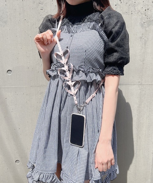 PAIN（ペイン）の「フリルキャミドレス（ワンピース・レディース・ホワイト/チェック・FREE）」の9枚目の写真