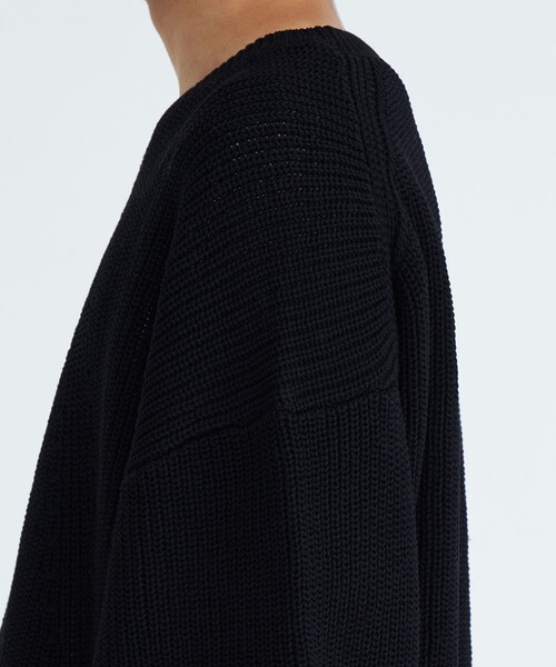 SHAREEF(シャリーフ)の「RIB KNIT(ニット/セーター・メンズ・ブラック/サックスブルー・1/2)」の17枚目の写真