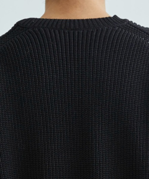 SHAREEF(シャリーフ)の「RIB KNIT(ニット/セーター・メンズ・ブラック/サックスブルー・1/2)」の12枚目の写真