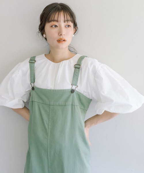 PUAL CE CIN（ピュアルセシン）の「バルーンプルオーバー（Tシャツ/カットソー・レディース・ベージュ/イエロー/サックスブルー/オフホワイト・FREE）」の14枚目の写真