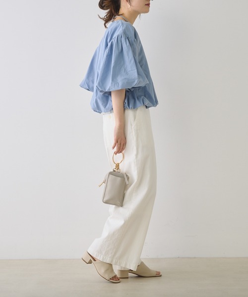 PUAL CE CIN（ピュアルセシン）の「バルーンプルオーバー（Tシャツ/カットソー・レディース・ベージュ/イエロー/サックスブルー/オフホワイト・FREE）」の5枚目の写真