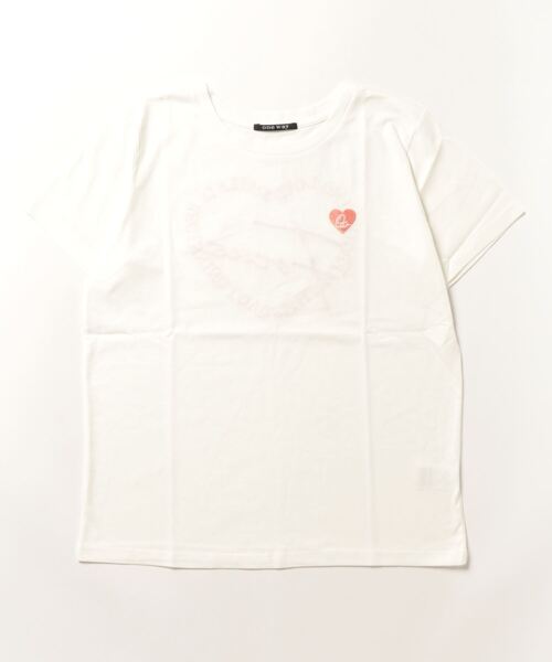one way（ワンウェイ）の「FOCUSハート刺繍Tシャツ（Tシャツ/カットソー・レディース・ホワイト系その他2/ホワイト系その他/ライトブルー/ブラック/ライトベージュ/その他/ピンク・FREE）」の6枚目の写真