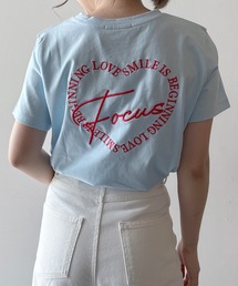 one way | FOCUSハート刺繍Tシャツ(Tシャツ/カットソー)