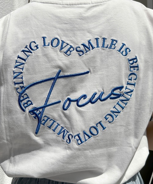 one way（ワンウェイ）の「FOCUSハート刺繍Tシャツ（Tシャツ/カットソー・レディース・ホワイト系その他2/ホワイト系その他/ライトブルー/ブラック/ライトベージュ/その他/ピンク・FREE）」の12枚目の写真