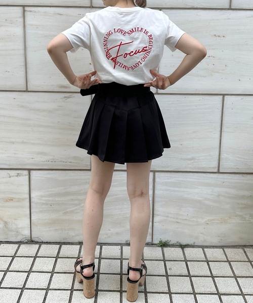 one way（ワンウェイ）の「FOCUSハート刺繍Tシャツ（Tシャツ/カットソー・レディース・ホワイト系その他2/ホワイト系その他/ライトブルー/ブラック/ライトベージュ/その他/ピンク・FREE）」の8枚目の写真