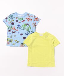 HAKKA BABY（ハッカベビー）の「[ベビー]アクアリウムプリントTシャツセット（Tシャツ/カットソー・キッズ）」