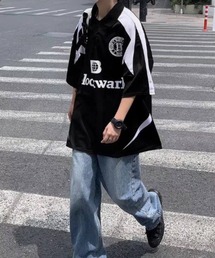 MGV | オーバーサイズユニフォームロゴポロシャツ(ポロシャツ)