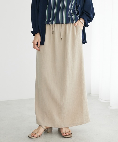 CRAFT STANDARD BOUTIQUE(クラフトスタンダードブティック)の「ナロースカート(スカート・レディース・ベージュ/カーキ/ブラック・M/L)」の2枚目の写真
