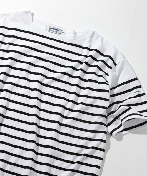 MONT KEMMEL(モンケメル)の「【MONT KEMMEL】BASQUE SHIRTS SHORT SLEEVE YARN DYED 30/2 PLATING JERSRY(Tシャツ/カットソー・メンズ・ホワイト/ブラック/グリーン/ブルー・38/40/42)」の2枚目の写真