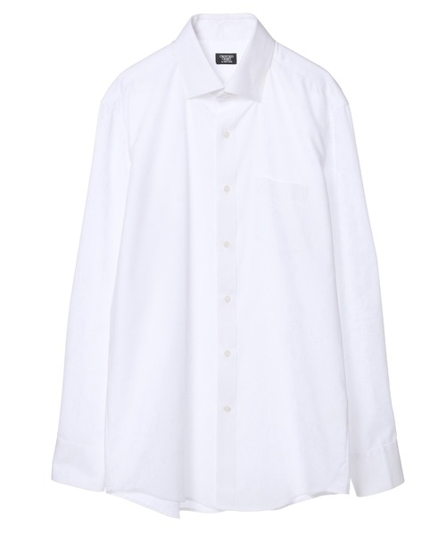 CROWDED CLOSET(クラウデッドクローゼット)の「【EASY CARE(イージーケア)】レギュラースナップダウン ツイルシャツ(ビジネスシャツ・メンズ・サックスブルー/ブラック/ホワイト・01/05/02/03/04)」の8枚目の写真