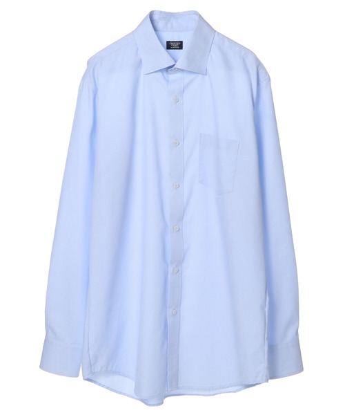 CROWDED CLOSET(クラウデッドクローゼット)の「【EASY CARE(イージーケア)】レギュラースナップダウン ツイルシャツ(ビジネスシャツ・メンズ・サックスブルー/ブラック/ホワイト・01/05/02/03/04)」の21枚目の写真