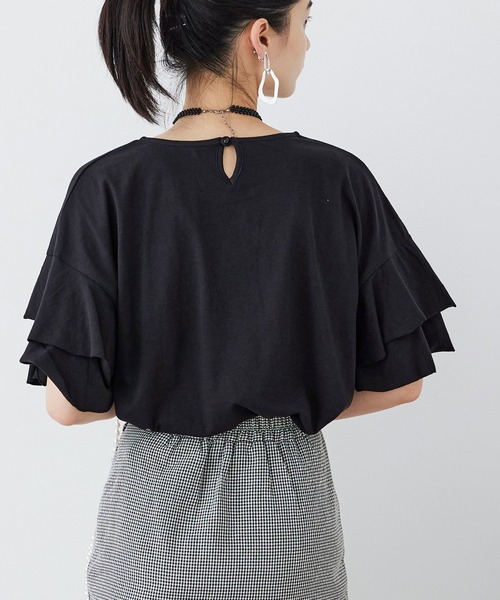 レア 美品 大きいサイズ バーバリー フリルTシャツ カットソー 半袖 黒 楽天市場】大きいサイズ レディース トップス Tシャツ