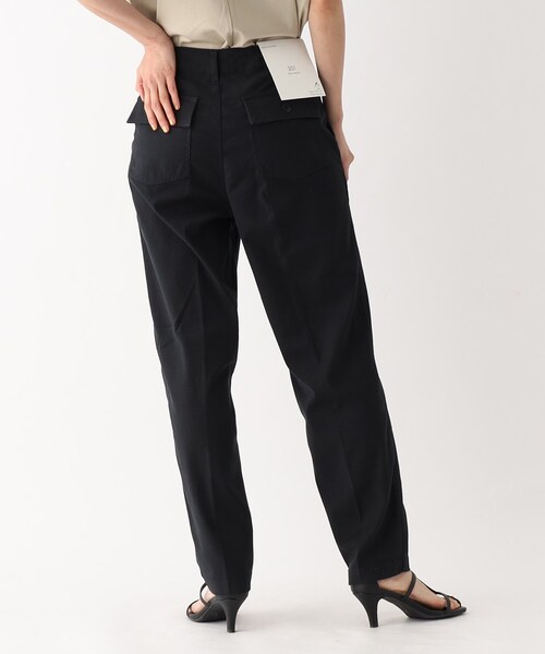 OPAQUE.CLIP（オペークドットクリップ）の「ストレッチベイカーパンツ/オーガニックコットン混【洗濯機洗い可/ストレッチ】（その他パンツ・レディース・カーキ/ブラック/ボルドー・42/40/38/36/34）」の10枚目の写真