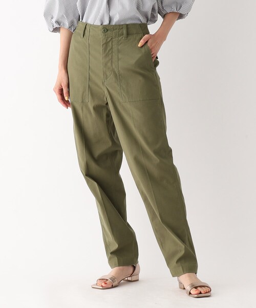 OPAQUE.CLIP（オペークドットクリップ）の「ストレッチベイカーパンツ/オーガニックコットン混【洗濯機洗い可/ストレッチ】（その他パンツ・レディース・カーキ/ブラック/ボルドー・42/40/38/36/34）」の14枚目の写真