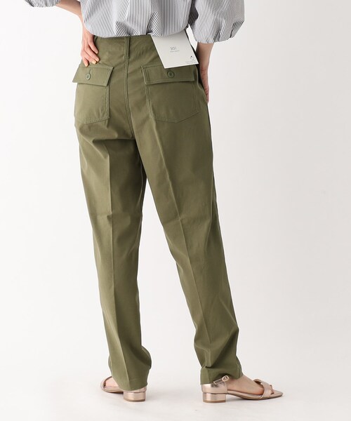 OPAQUE.CLIP（オペークドットクリップ）の「ストレッチベイカーパンツ/オーガニックコットン混【洗濯機洗い可/ストレッチ】（その他パンツ・レディース・カーキ/ブラック/ボルドー・42/40/38/36/34）」の16枚目の写真