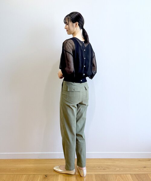 ebure オーガニックコットン ポンチティー イエロー