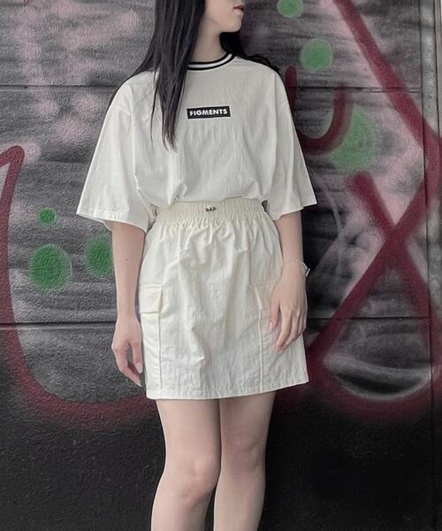 Figments(フィグメンツ)の「ラインリブTシャツ(Tシャツ/カットソー・レディース・ホワイト/ブラック・SMALL/MEDIUM)」の17枚目の写真