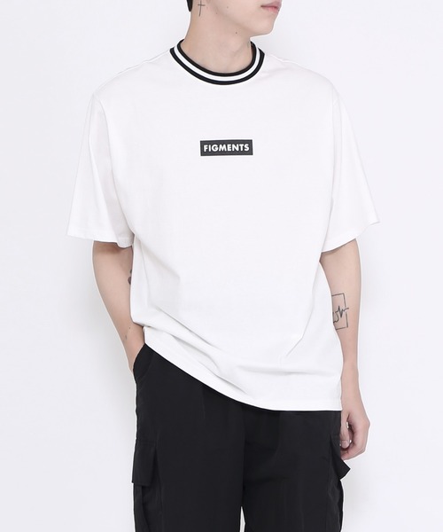 Figments(フィグメンツ)の「ラインリブTシャツ(Tシャツ/カットソー・レディース・ホワイト/ブラック・SMALL/MEDIUM)」の5枚目の写真