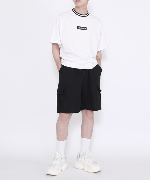 Figments(フィグメンツ)の「ラインリブTシャツ(Tシャツ/カットソー・レディース・ホワイト/ブラック・SMALL/MEDIUM)」の3枚目の写真