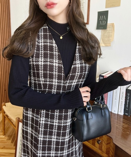 セール】ツイードマーメイドワンピース(ツイードワンピース