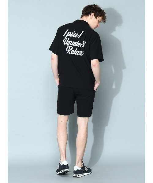 1piu1uguale3 RELAX(ウノピュウノウグァーレトレリラックス)の「1PIU1UGUALE3 RELAX (ウノ ピュ ウノ ウグァーレ トレ リラックス)開襟 半袖 シャツ(シャツ/ブラウス・メンズ・ブラック・XL/S/L/2XL/M)」の10枚目の写真