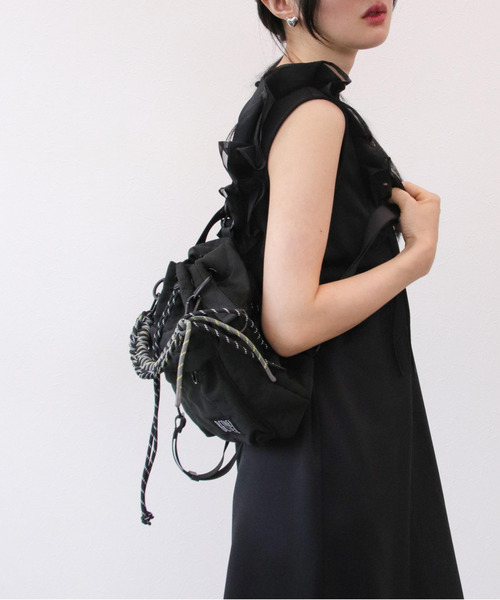 Three Four Time(スリーフォータイム)の「【BETHEL】3WAYS DRAWSTRING BAG(バックパック/リュック・レディース・カーキ/ブラック・FREE)」の22枚目の写真