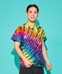 【TIE DYE/タイダイ】TIE DYE TEE - “DIAGONAL WEB” /タイダイ ティー - "ダイアゴナル ウェブ”