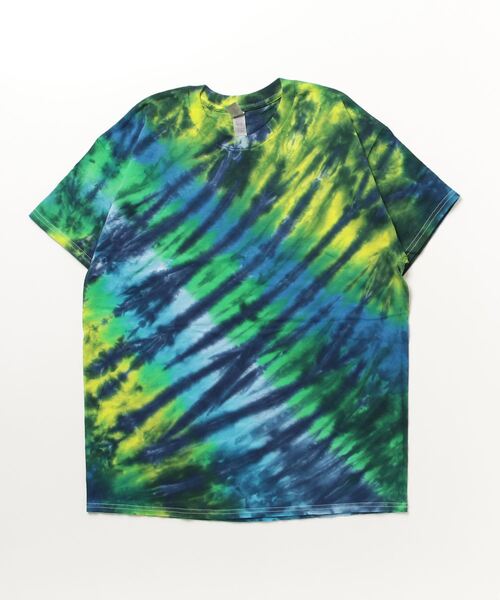 SAWINTO(ソイント)の「【TIE DYE/タイダイ】TIE DYE TEE - “DIAGONAL WEB” /タイダイ ティー - "ダイアゴナル ウェブ”(Tシャツ/カットソー・メンズ・レインボー/グリーン系その他・LARGE/MEDIUM/X-LARGE)」の16枚目の写真