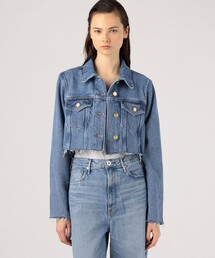 ganni ガニー　クロップドデニムジャケット GANNI（ガニー）の「GANNI クロップドデニムジャケット（デニム